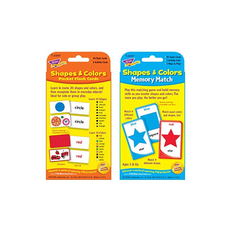 Trend Enterprises Shapes & Colors Learn & Play Bundle