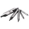 Wifehelper 10pcs Center Drill bits Set 60 Degree Combined Countersink