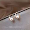 Unbranded 14k Gold Filled Water Drop Pearl Stud Earrings