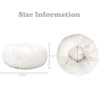 otoez Round Plush Donut Pet Bed Fur Donut Cuddler Warm