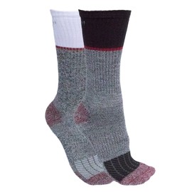 Carhartt Men's Force Midweight Steel Toe Sock 2 Pack, Black, Grey, White, Red, X-Large