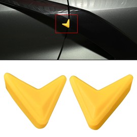 BILLFARO 2Pcs Side Fender Vent Door Paint Protector,Door Middle Protrusion Door Edge Corner Covers Guards Pads Protector for Corvette C8 Stingray 2020-2024 (Yellow)