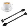 ZZLZX 200PCS Disposable Long Handle Plastic Coffee Stirrer Spoon Sticks,