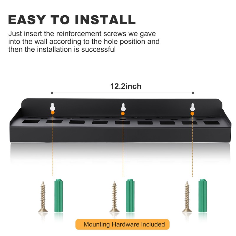 Dualshine 2Pcs Screwdriver Organizer, Screwdriver Holder, Hammer Rack, Pliers Storage,
