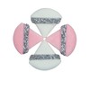 4 Pcs Rhinestone Powder Puffs, ButiFlora Triangle Super Soft Velvet