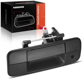 A-Premium Tailgate Handle Compatible with 2007-2013 Toyota Tundra - Textured Black Liftgate Latch Handle w/Keyhole - Replace# 69090-0C040, 690900C040