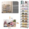 OYREL 10-Tier Metal Shoe Rack, Narrow Shoe Rack Organizer, Sturdy