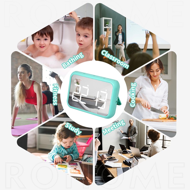 Digital Timer, Large Led 99 Minutes Visual Timer, Countdown Timer