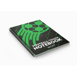 MVMT sports Soccer Coach Notebook, 50 page 5.82 x 8.26 inches pitch diagram planner for advanced soccer coaches. Capture formations, drills, set plays and scouts.