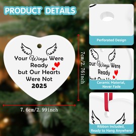 Memorial Ornament Keepsake Sign Bereavement Gift Sympathy Gifts for Loss of Loved Memorial Gifts for Loss of Mother Father Grandma Grandad Husband Wife Condolence Remembrance Gifts