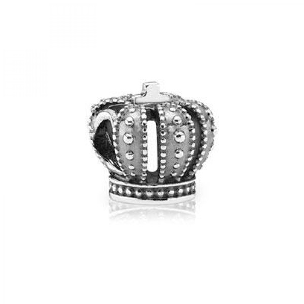 Pandora 925 Sterling Silver has a Silver Crown Charm,
