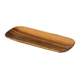 PACIFIC MERCHANTS K0058SET4 Oval Charcuterie and Serving Tray, 12” x 5” x .75” Set of 4 Sustainable Acaciaware