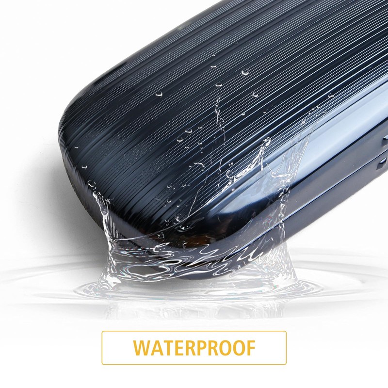 EZESO Hard Case Glasses Case, Portable Aluminium Glasses Case, Lightweight