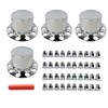 Electroplated Wheel Hub Cover 4 pc Replacement for Tire Accessories