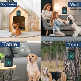 Anti Barking Devices, 4 Modes Ultrasonic Bark Box, Dog Bark Deterrent Devices, Dog Barking Stopper, Anti Barking Device for Dogs, Barking Control Devices for Dog Training in Outdoor