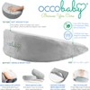 OCCObaby Pregnancy Pillow, Memory Foam Body Wedge for Belly, Knees