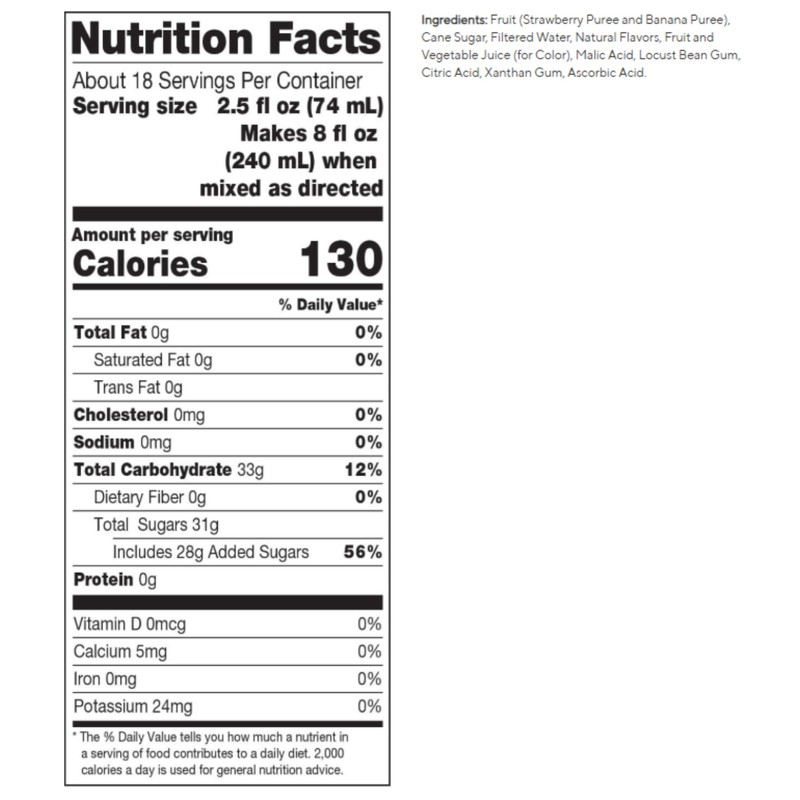 Dr. Smoothie Classic Strawberry Banana, 46 Ounce