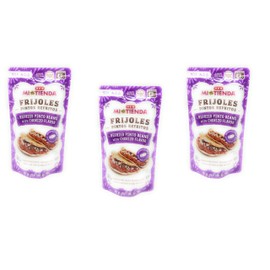 HEB H‑E‑B Mi Tienda Frijoles Microwavable Refried Pinto Beans with Chorizo Flavor 7oz - 3 bags