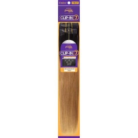 Outre Human Hair Purple Pack Yaki Clip-In 7pcs 18" (PLATINUM BLONDE 613)