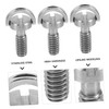 KOMBIUDA 3pcs Ring Mounting Screw for Camera Tripod Stainless Steel