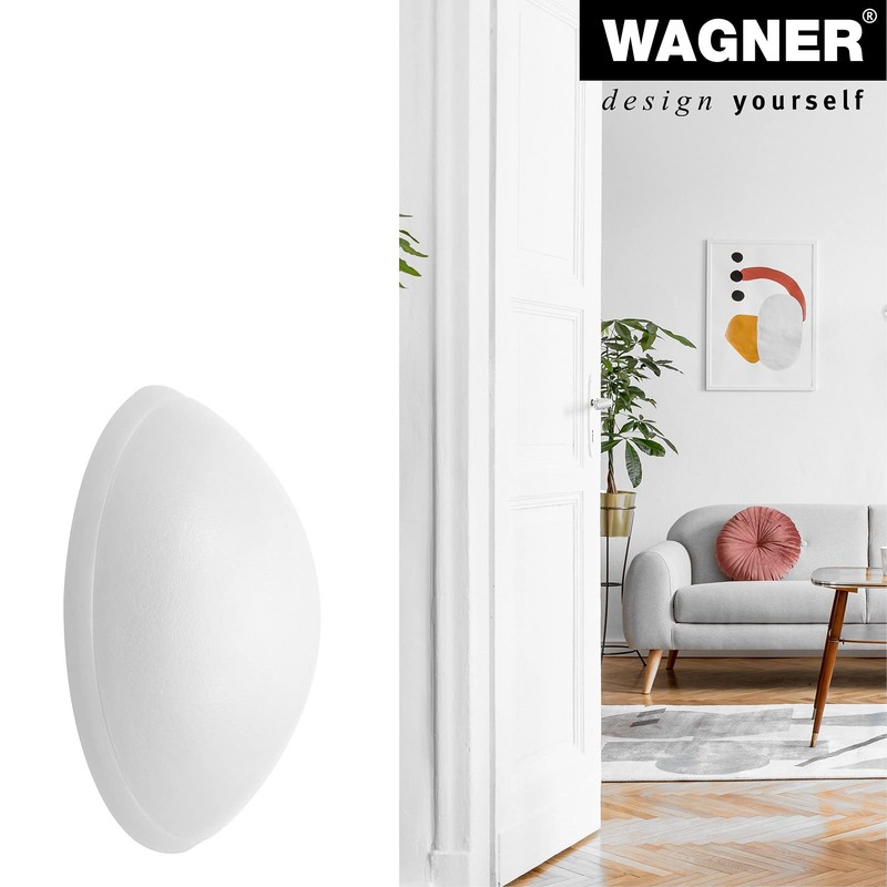 WAGNER design yourself SCREW or GLUE WHITE Wall Buffer Set