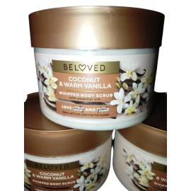 Beloved Lot of 3 Beloved Coconut&Warm Vanilla Whipped Body Scrub Each Size 10 Oz.