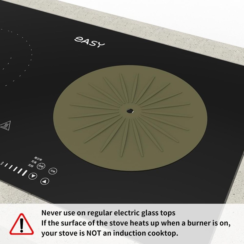 Induction Cooktop Protector 10" (26cm), Induction Cooktop Mat - Silicone