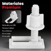4 piezas Tornillos para Asiento de Inodoro, Tornillos de Anclaje