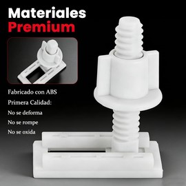 4 piezas Tornillos para Asiento de Inodoro, Tornillos de Anclaje para Asiento de Cubierta de Inodoro, Repuesto para Tapa de Wc (4.5x2.4cm)