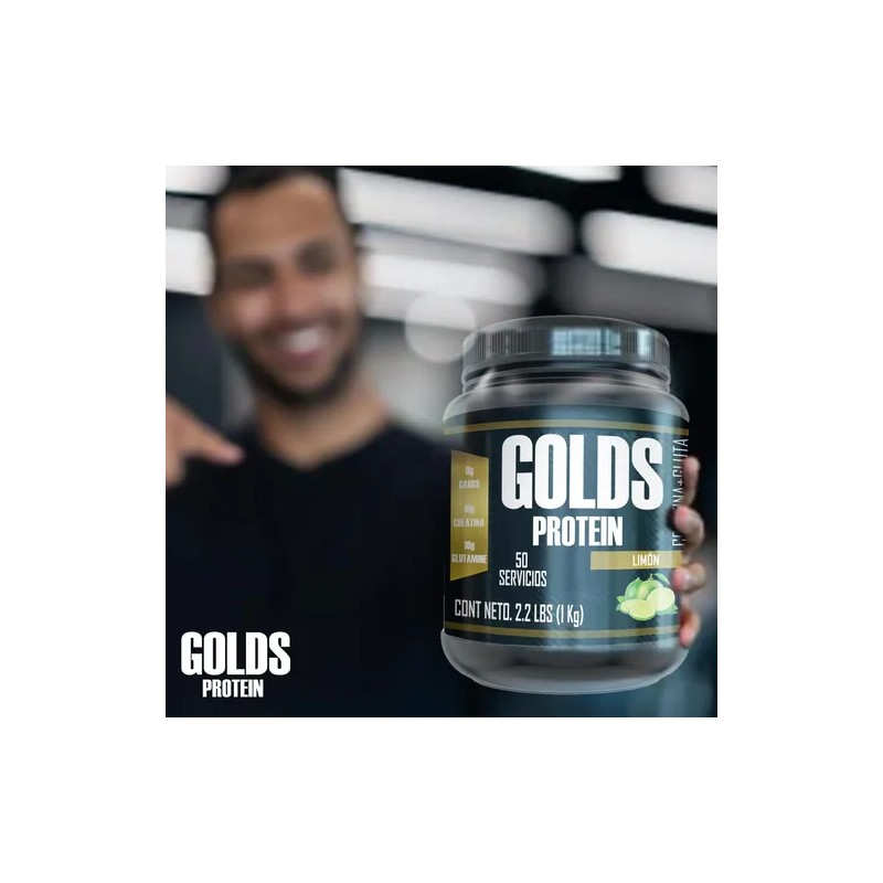 Creatina + Glutamina Suplemento Golds Protein 50serv En Polv