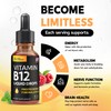 Vitamin B12 Liquid Drops - Vegan B12 vitamins 5000 mcg