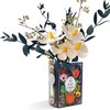 Small - Secret Garden Book-Shaped Decorative Vase, Ceramic Flower Vase