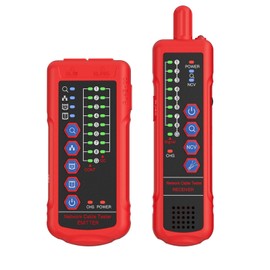 GAMWATER U830 Kabeltester RJ45 RJ11 Cat5 Cat6 Netzwerk-Tester mit Kopfhörer, POE, NCV, QC Test, Ethernet Telefon Line