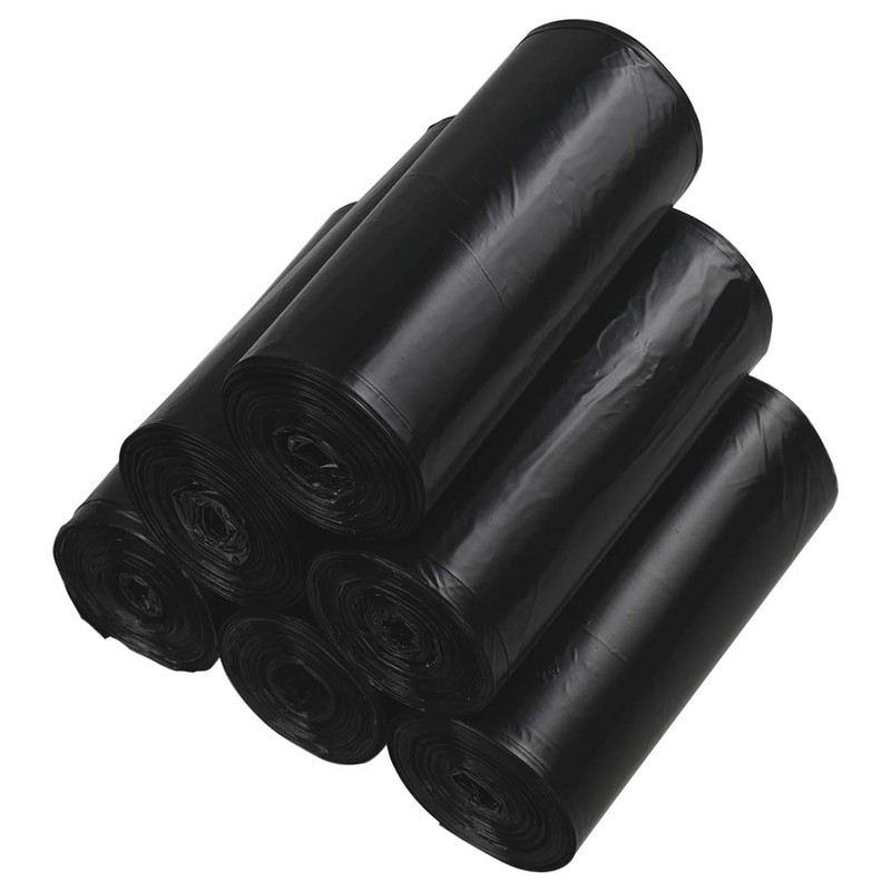 Ramddy Bolsas de Basura Pequeñas de 1.5 Galones, Negro, 6