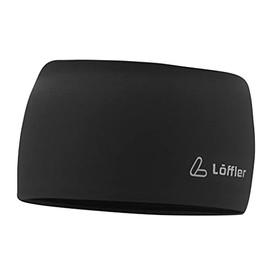 Löffler Mono Headband Wide Headband, Black, One Size