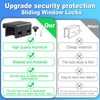 HYIEOU Sliding Window Locks (6 Sets), Secure Window Lock with