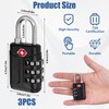 TRUEIN 3 Pack Suitcase Locks, 3-Digit TSA Approved Luggage Locks,