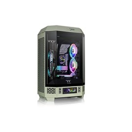 Thermaltake Tower 300 Matcha Green Micro-ATX Case; 2x140mm CT Fan Included; Support Up to 420mm Radiator; Optional Chassis Stand Kit Allows Horizontal Display; CA-1Y4-00SEWN-00; 3 Year Warranty