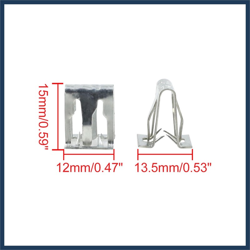 INFINAUTO Car Dashboard Retainer Instrument Panel Metal Clip 13.5 x