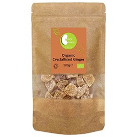 Organic Crystallised Ginger - Certified Organic - by Busy Beans Organic (500g)