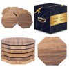 Marbco Sandstone Water Absorbent Hand Crafted Octagon Coasters for Drinks-