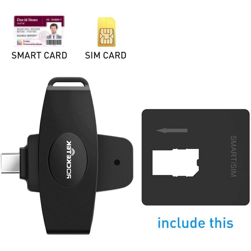 USB C DOD - Lector de tarjetas inteligentes CAC de