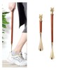 TEAMWILL Tiger Head Shoe Horns Extra Long Handle Shoe Horn