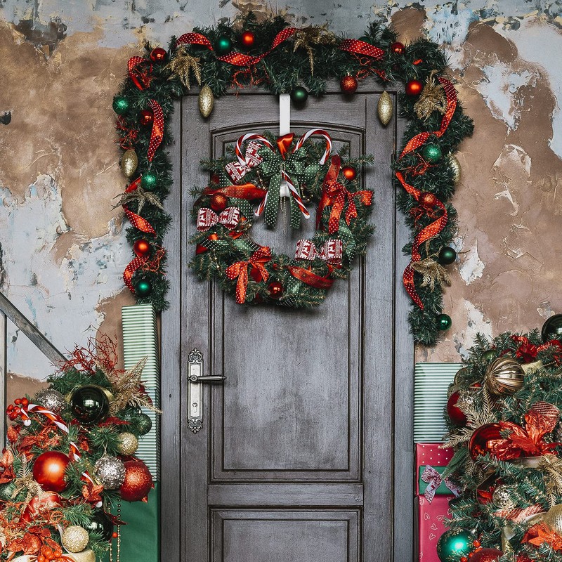 LBSUN Wreath Hanger, Adjustable Over The Door Wreath Hanger from