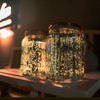 Hanging Solar Lantern Outdoor,Solar Lights Mercury Mason Jar Glass Hanging