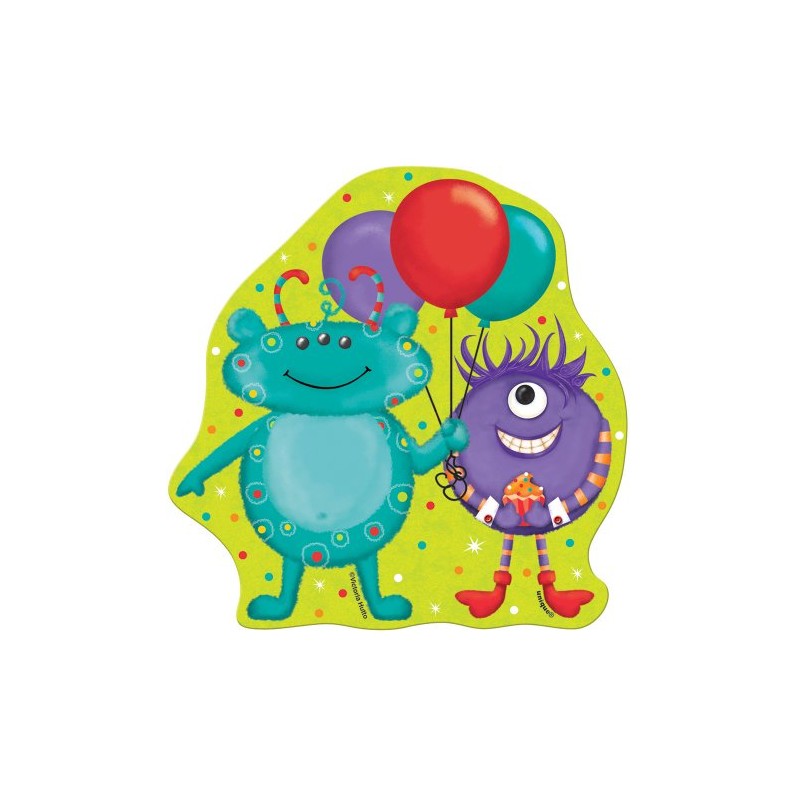 5" Mini Paper Cut Out Party Monsters Decorations, 8ct