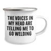 Funny Camping Mug for Welding Enthusiasts Gifts - The Voices