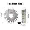 3 Pcs FUNCYboo Metal Sheet Thickness Gauge & Wire Gauge