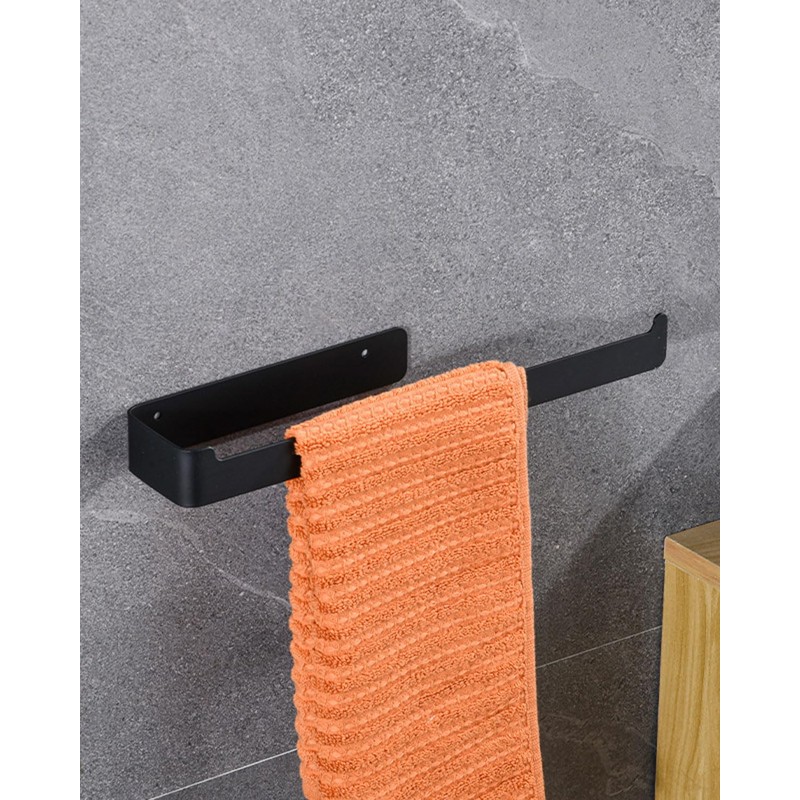 TPZORJX 1 Stück Edelstahl-Toilettenpapierhalter, gebohrt oder selbstklebend Toilettenpapierhalter Bad mit