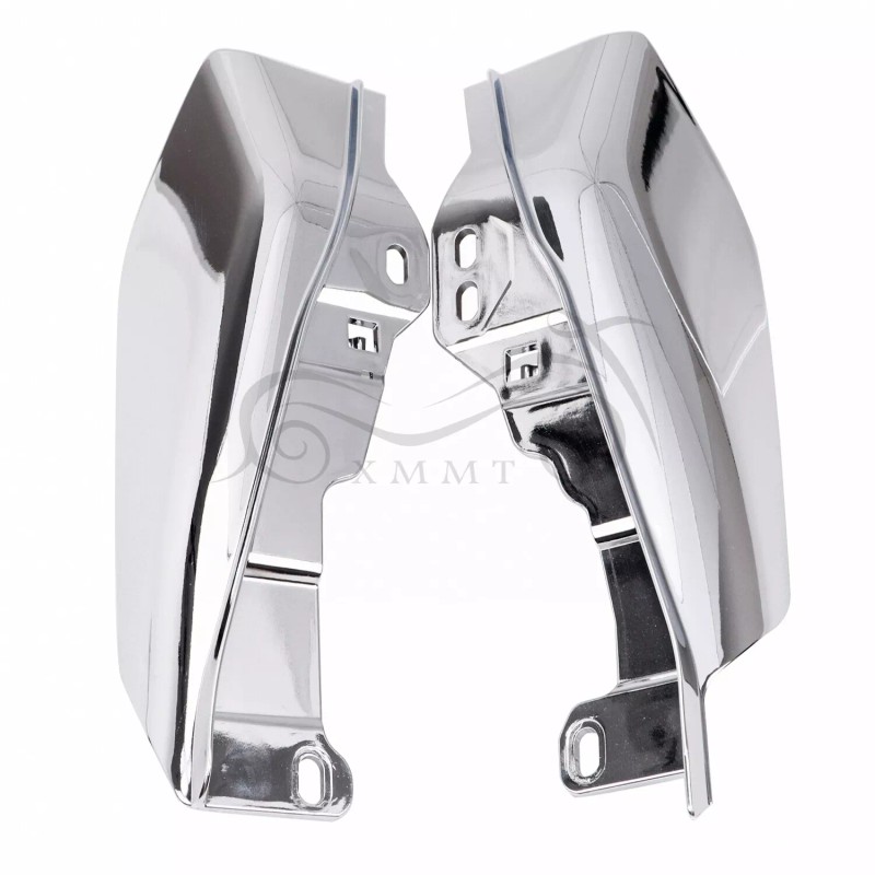 Unbranded Chrome Mid-Frame Air Deflector Heat Shield For Harley Ultra